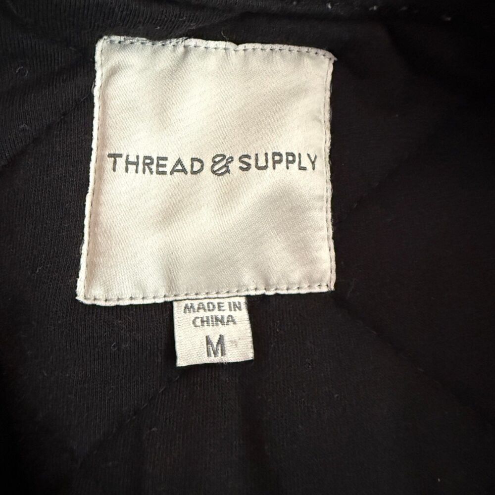Thread & Supply Quilted Gray Zip Front Vest Size M - Picture 6 of 8